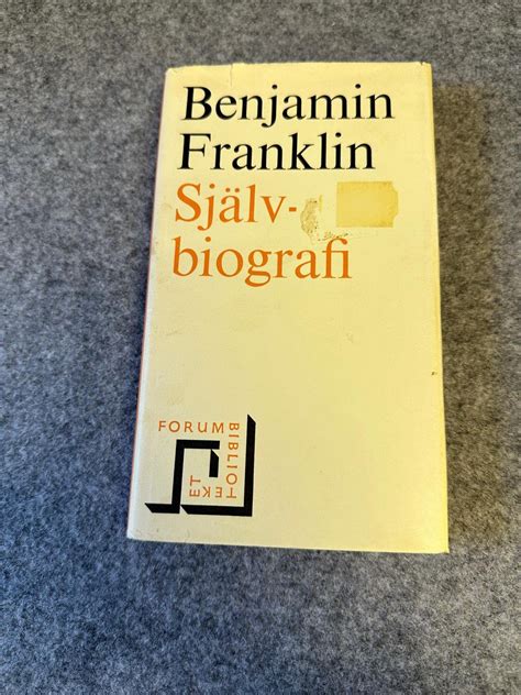 Benjamin Franklin Självbiografi. Pocketbok.